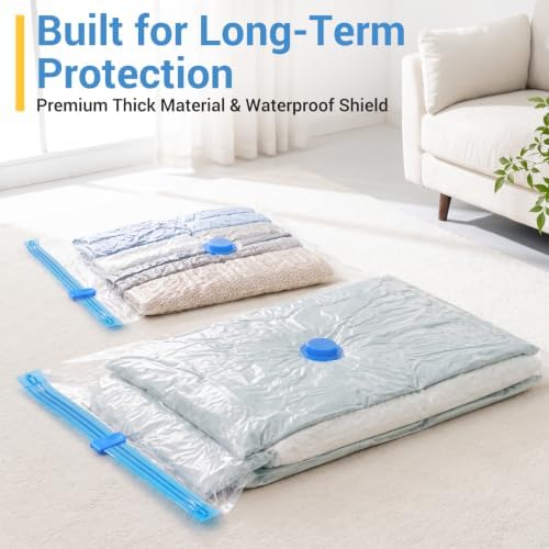 Fygrip 80% Space Saver Vacuum Storage Bags with Hand Pump, 10 Large - Image 4