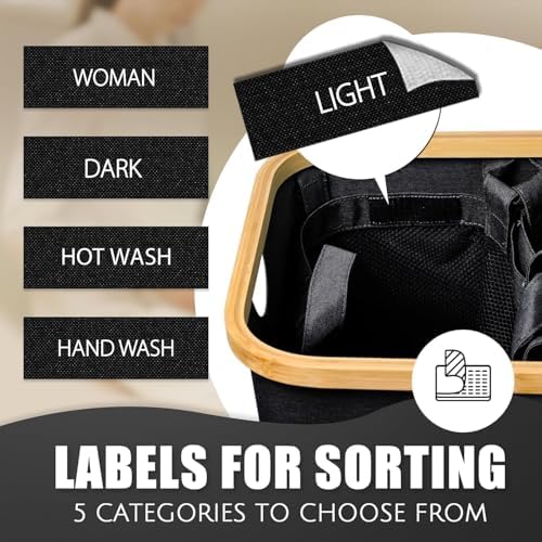 Hampers for Laundry Basket with Lid, 160L Large Laundry Hamper 3 Section - Image 2