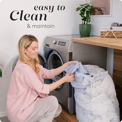 Handy Laundry Mesh XL Laundry Bag 24"x36", Heavy Duty Drawstring, White - Image 5
