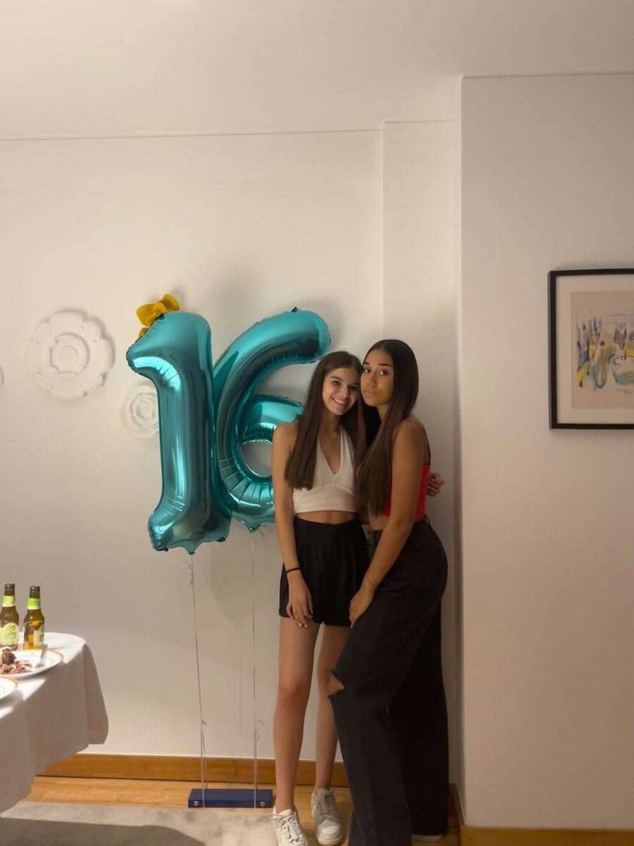 40 Inch Big Teal Blue 9 Balloon Number, Jumbo Giant Happy 9th 19 29 39 49 99 Birthday Party Decorations, Teal Blue Large Nine Mylar Foil Anniversary Birthday Party Engagement Decorations
