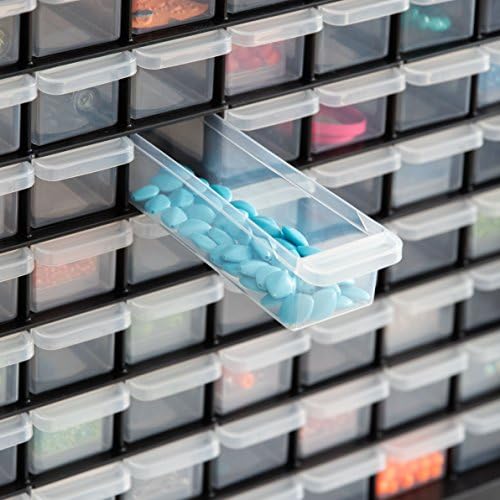 IRIS USA 64-Drawer Screw Organizer, Hardware Storage, Made in USA, Black - Image 6