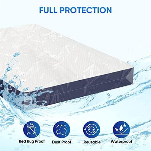 TICONN 2PK Plastic Mattress Bags for Moving, Waterproof Mattress Cover - Image 3