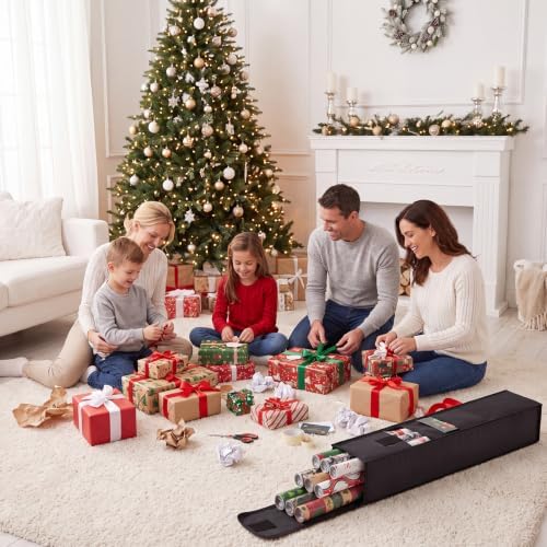 Dntorx 1 PC Wrapping Paper Storage Bag 31", Gift Wrapping Organizer Storage - Image 3