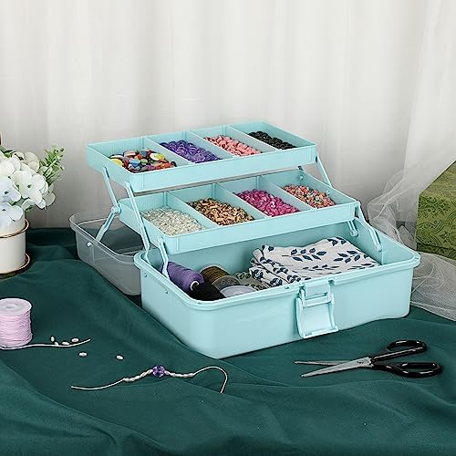 BTSKY 3-Layer Plastic Dividing Storage Box Craft Organizer and Storage - Image 6