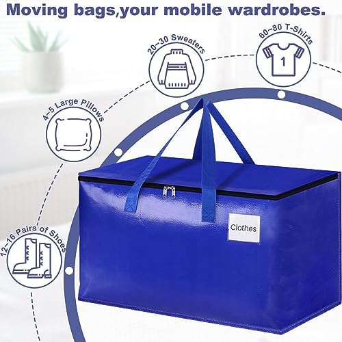 StorageRight Moving Bags, Moving Boxes, 93L 10-Pack Sotrage Bags, 4 Colors - Image 4