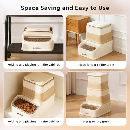 ZOMISIA 30-40lbs First-in, First-out Collapsible Dog Food Storage Container - Image 6