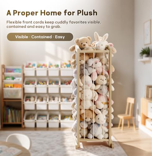 【 In 】 Stuffed Animal Storage kid toy Organizer Bins for Boys Kids Room - Image 6