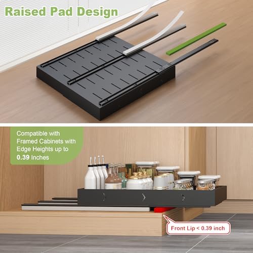 2-Pack-Expandable-Pull-Out-Cabinet-Organizers, No Drill Slide Out Drawers - Image 5