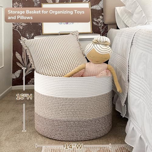 Goodpick Woven Basket for Blankets & Toys, Nursery & Living Room Decor, 45L - Image 3