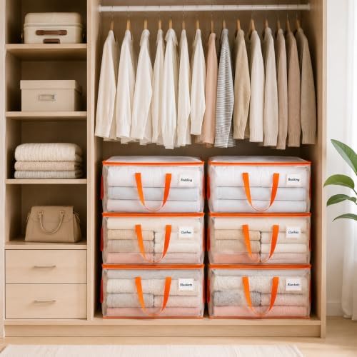 KYODOLED 2-Pack Clear Moving Bags Heavy Duty Extra Large, Storage Totes - Image 6