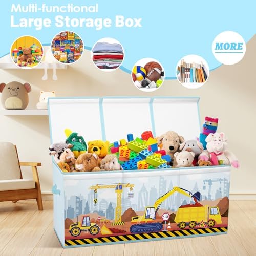 Toy Storage Box with Lids Extra Large Collapsible Toy Box Chest for Kids - Image 5
