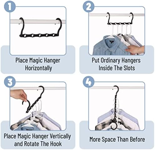 Mr. Pen- Space Saving Hangers, 8 pcs, 360° Rotating Hooks - Image 5