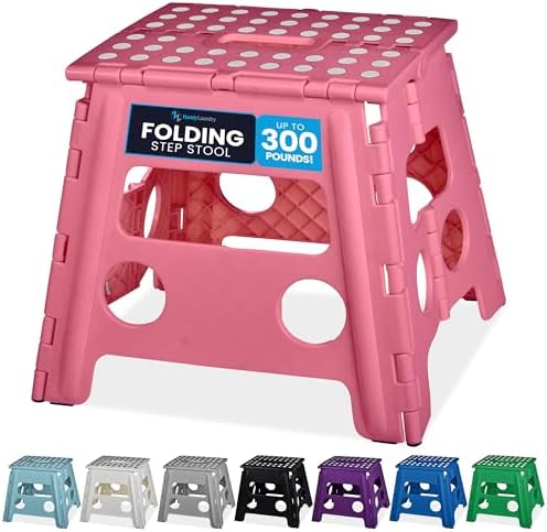 Handy Laundry Folding Step Stool 13 Inch, Sturdy for Adults, Non-Slip by Handy+Laundry