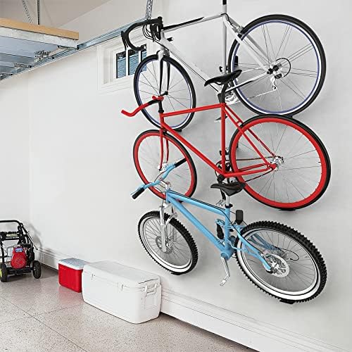 WALMANN 3-Pack Bike Pedal Hanger Wall Mount Heavy Duty Horizontal Bike Rack - Image 2