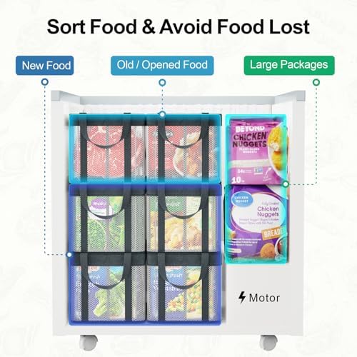 iSPECLE Deep Freezer Organizer Bins - for 5-7 Cu.Ft Chest Freezers, 6 Pack - Image 5