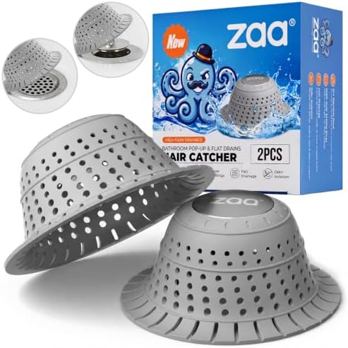 zaa Shower Drain Hair Catcher Bathtub Drain Cover Strainer Protector by zaa
