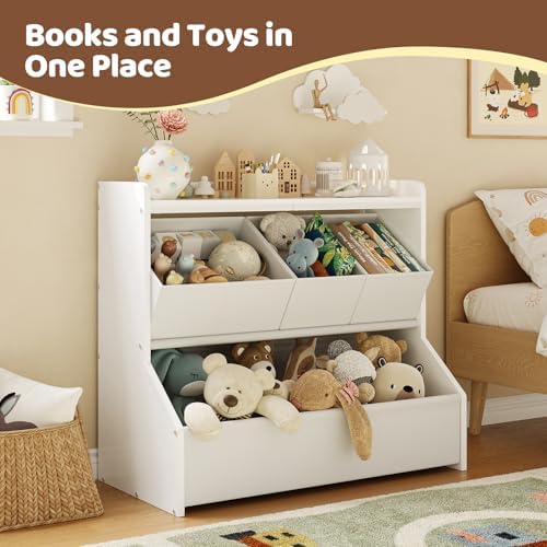FOUCSSOMEI Kids Toy Storage Organizer for Easy Toy Cleanup and Organization - Image 3
