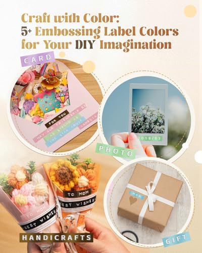 Embossing Label Maker, Scrapbook Junk Journal Supplies Kit, Embossed-Labels - Image 4