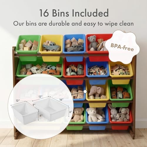 Humble Crew Kids Toy Organizer with 16 Bins, 4 Tier Storage for Playroom - Image 4
