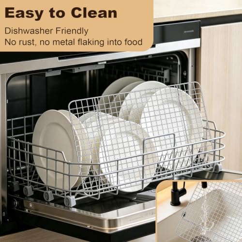 Briout 2PCS Cooling Racks for Cooking and Baking,8.5" x12" Wire Rack,Silver - Image 5