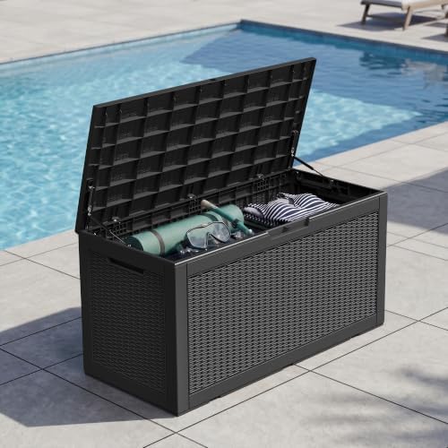 Outdoor Storage Box Waterproof, 110 Gallon Deck Box For Patio Storage - Image 6