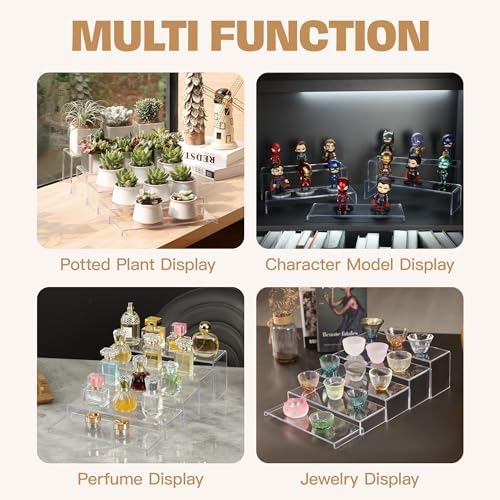 Goabroa 12" Large Display Risers, Display Shelves, Riser for Decor, 10 Pcs - Image 2