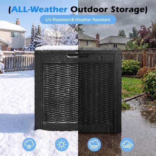 Outdoor Storage Box Waterproof, 30 Gallon Deck Box for Patio Storage - Image 4