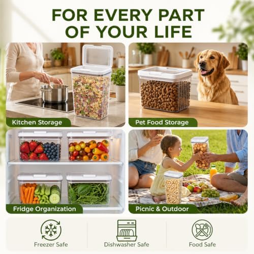 16-Piece Airtight Food Storage Containers, 8 Containers and 8 Lids - Image 4