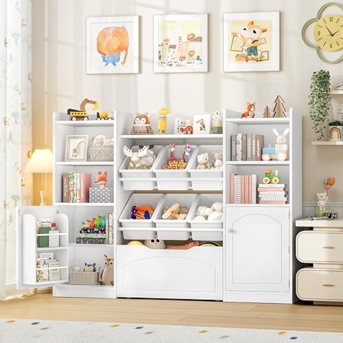 FINETONES Toy Storage Organizer with Movable Drawer Toy Organizer for Kids - Image 3