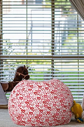 WEKAPO Stuffed Animal Storage Bean Bag Chair Cover for Kids - Image 6