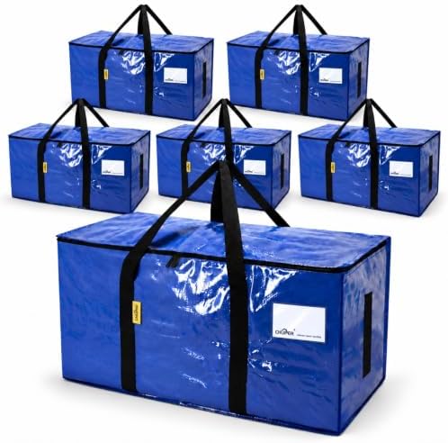 6 Pack Moving Bags Heavy Duty,Reusable Packing Bags for Moving by Unknown