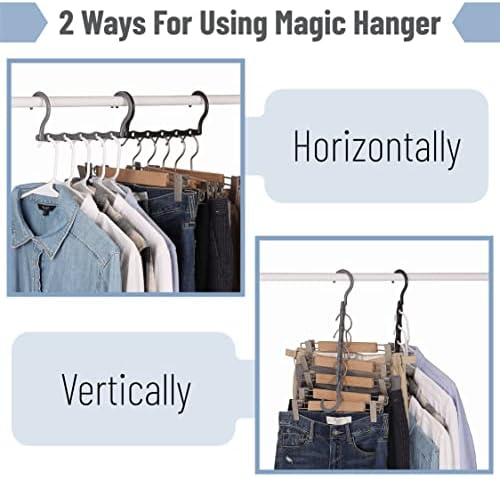 Mr. Pen- Space Saving Hangers, 8 pcs, 360° Rotating Hooks - Image 4