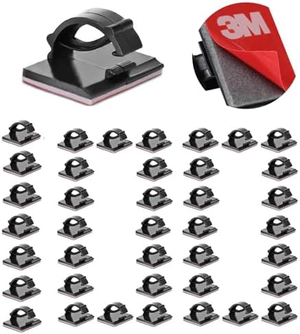 Cable Clips Self with 3M Adhesive Cord Organizer Hooks for Office Home Car by EtoBesy