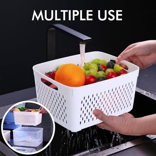 HOTEC 5-Pack Fruit Storage Container for Fridge, Food Storage Containers - Image 5