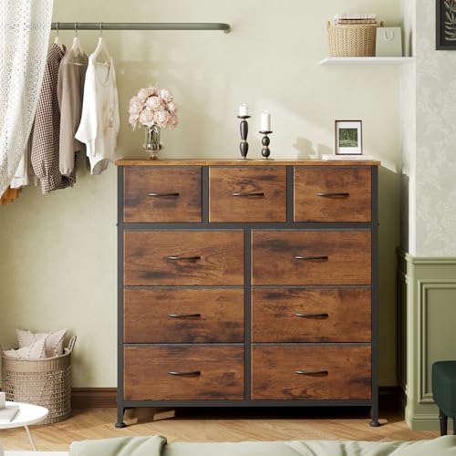 OLIXIS 9 Drawer Tall Dresser for Bedroom, Closet Organizers and Storage - Image 2