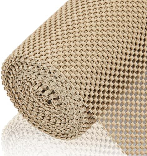 Shelf Liner for Kitchen Cabinets and Drawers, Beige, 24" x 120" by ALIUNI