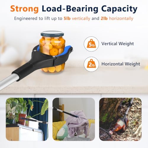 36 Inch Foldable Grabber Reacher Tool, 2 Pack for Seniors - Image 3
