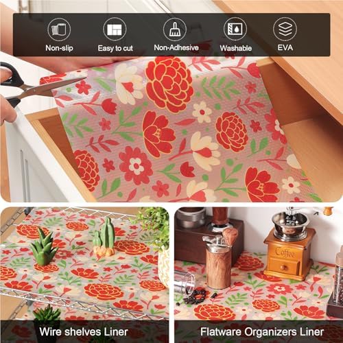 Cooyes Shelf Liner Non-Adhesive EVA Cabinet & Drawer Liner 17.5" x 360" - Image 5