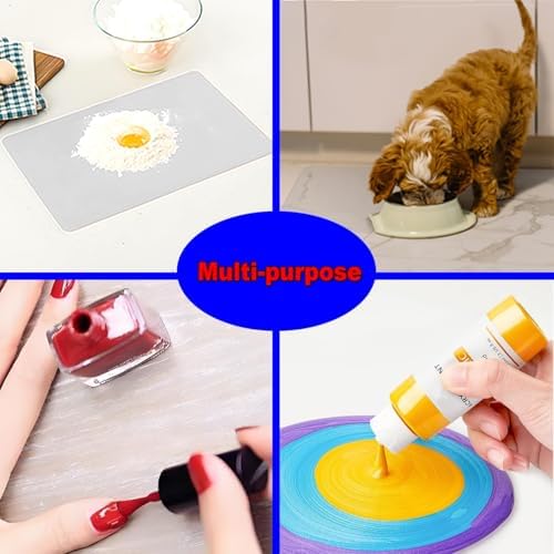 36” x 24”Silicone mat, Large Silicone Heat-Resistant mat, Kitchen countertop Non-Slip mat, Craft Table placemat.(Translucent) - Image 6