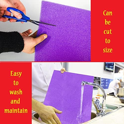Dualplex® Fruit & Veggie Life Extender Liner for Fridge Refrigerator Drawers, 12x15 Inches (4 Pack) – Extends the Life of Your Produce & Prevents Spoilage (Purple) - Image 4