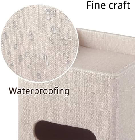 Square PU Leather Tissue Box Cover with Top Storage Tray,Tissues Dispenser - Image 5