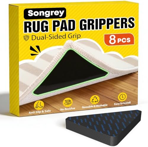 Songrey Rug Corner Grippers for Hardwood Floor 8PCS by Unknown