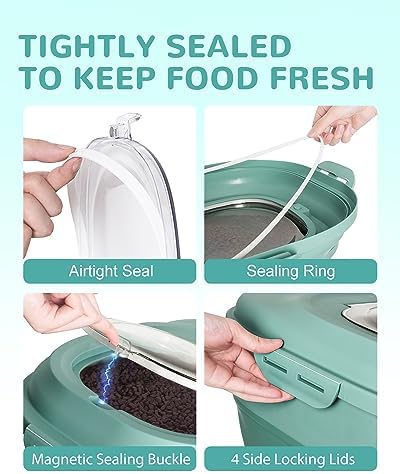 30-35Lbs Dog Food Storage Container Airtight,Collapsible Dog Food Container - Image 3