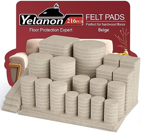 Felt Furniture Pads for Hardwood Floors -Yelanon Felt Pads for Chair Legs by Yelanon