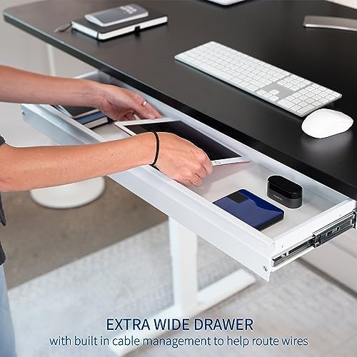 VIVO White Under Desk 33 x 9 in Slide Out Storage Drawer, DESK-DR33-W - Image 5