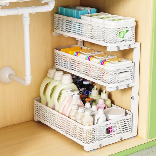 3-Tier Under Sink Organizer, Pull Out Cabinet Organizer for Kitchen & Bath by Unknown