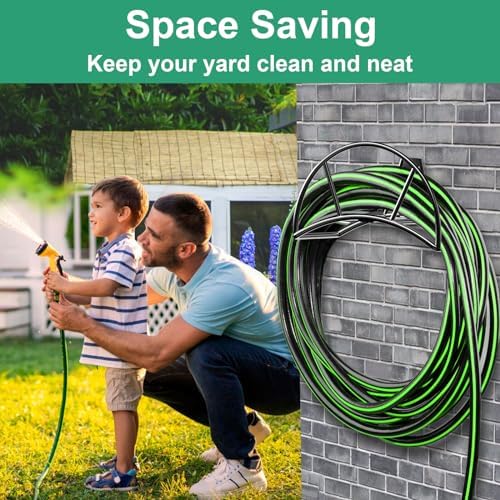 TomCare Garden Hose Holder Wall Mount, 150FT Capacity Water Hose Hanger - Image 7