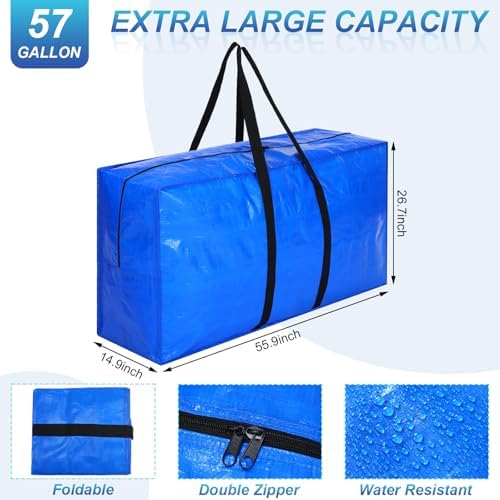 Windyun 4 Pack 98 Gallon Extra Large Moving Bags XXL Heavy Duty Storage Bag - Image 2
