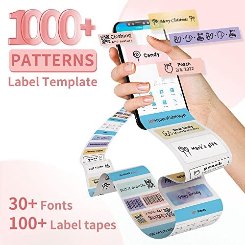 Phomemo D30 Portable Thermal Printer, Bluetooth Mini Label Maker Machine - Image 5