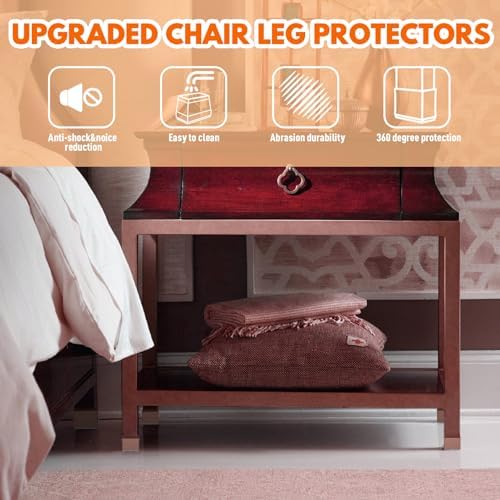 Rectangle Chair Leg Protectors for Hardwood Floors. - Image 6